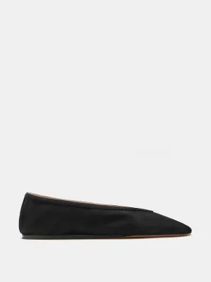 Black suede Luna slipper flats