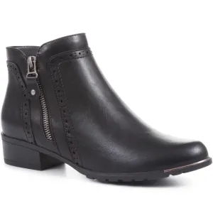 Block-Heeled Smart Ankle Boots - WBINS36057 / 322 764