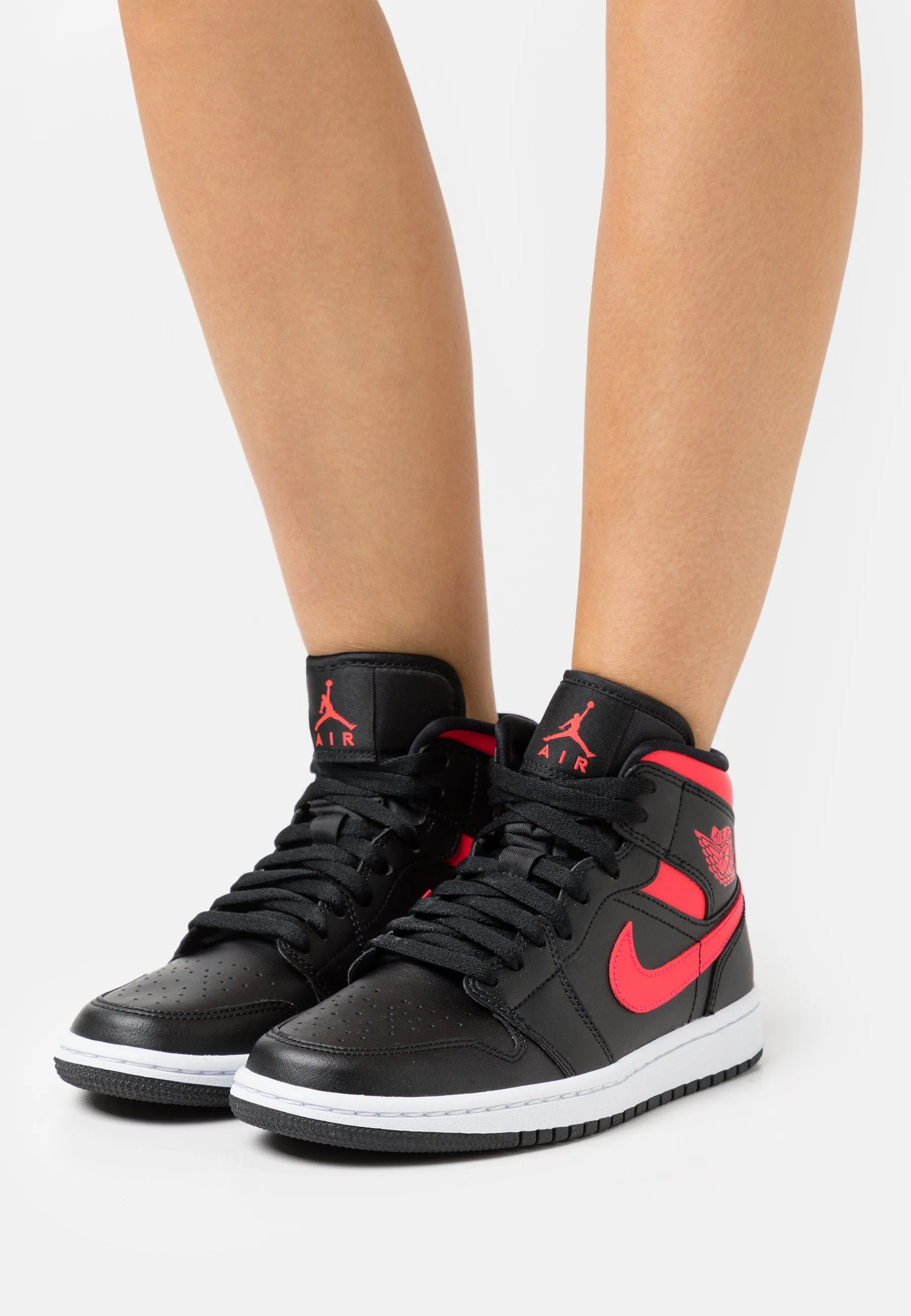 Jordan 1 Mid 'Black Siren Red' (Women's)