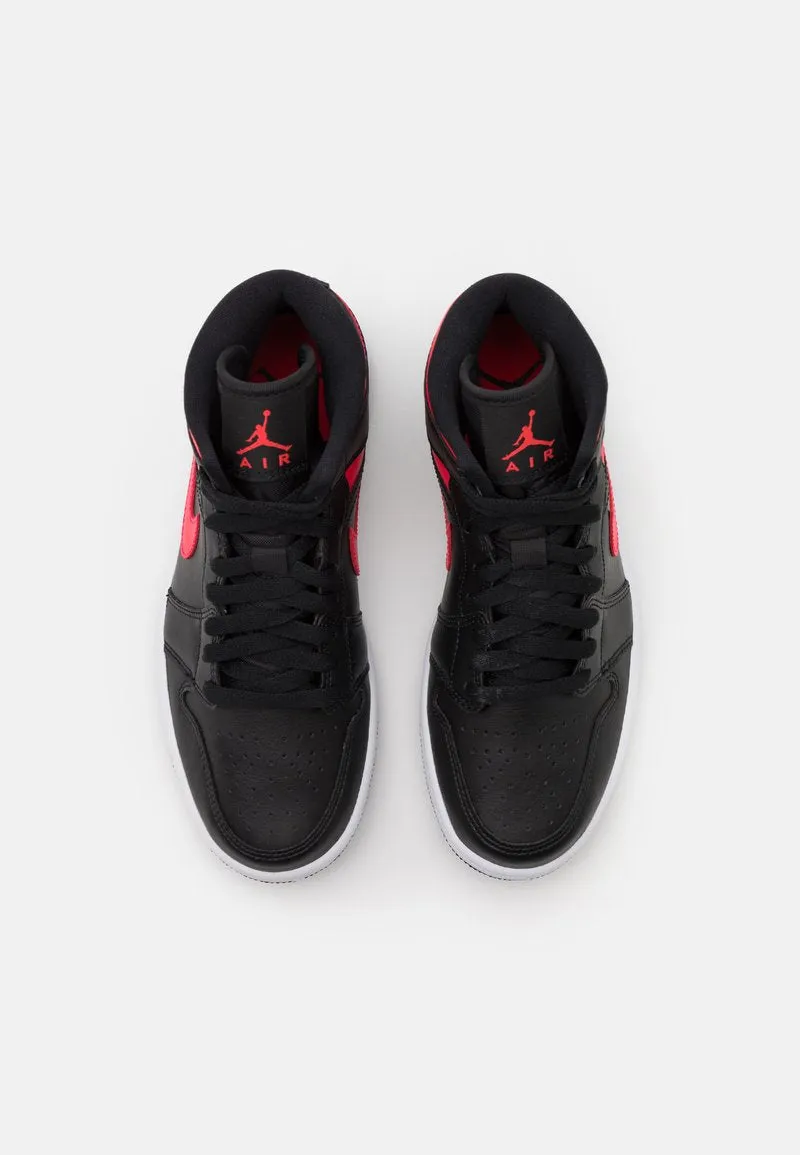 Jordan 1 Mid 'Black Siren Red' (Women's)