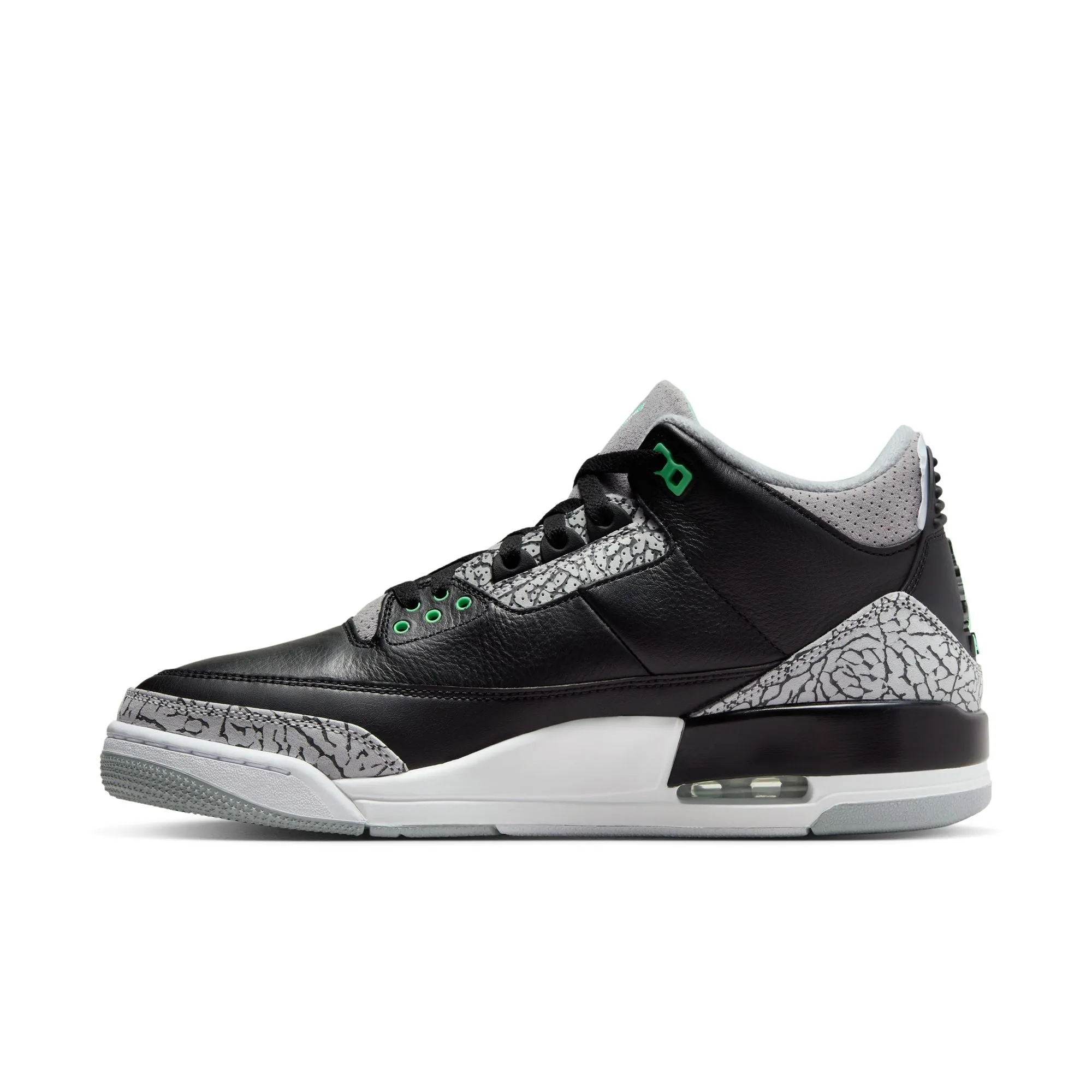 Jordan - Men - Retro 3 - Black/Green/Grey/White
