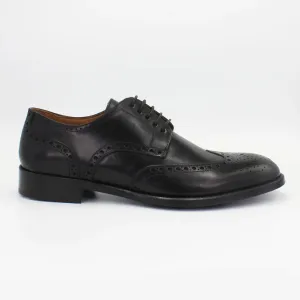 Men's Derby Brogue in Calf leather Montecarlo Nero (BRU11226)