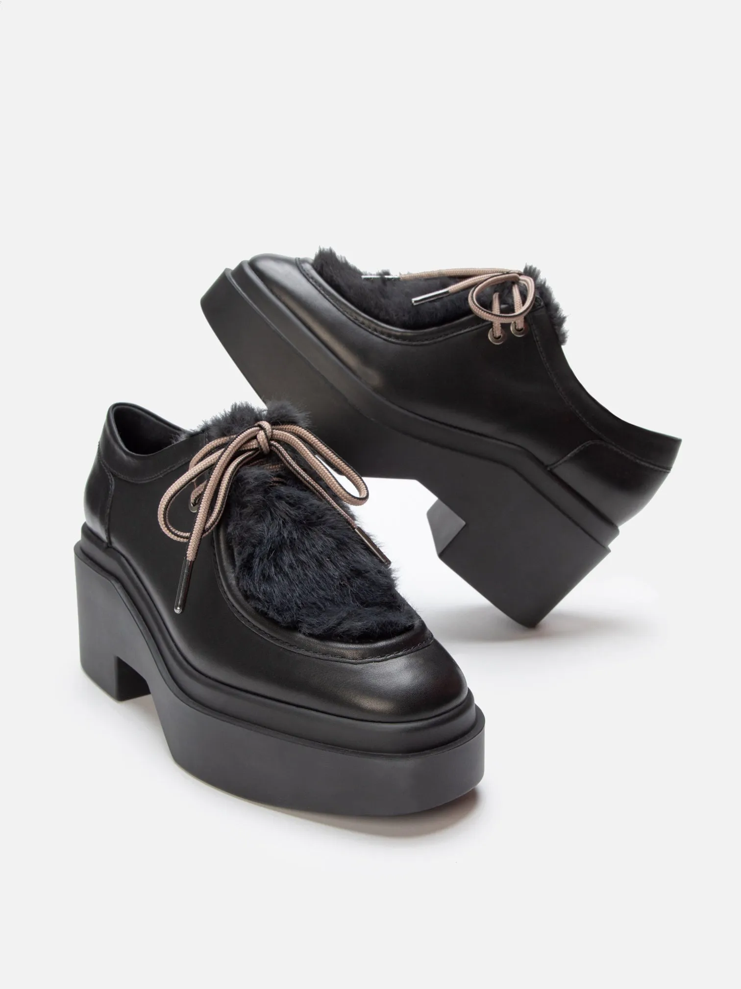 NORTON, black & faux fur