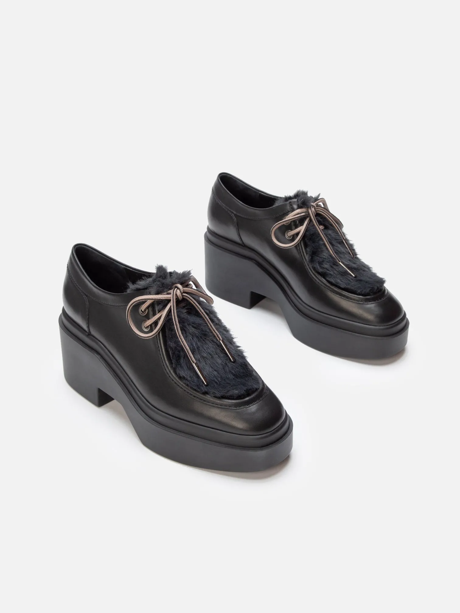 NORTON, black & faux fur