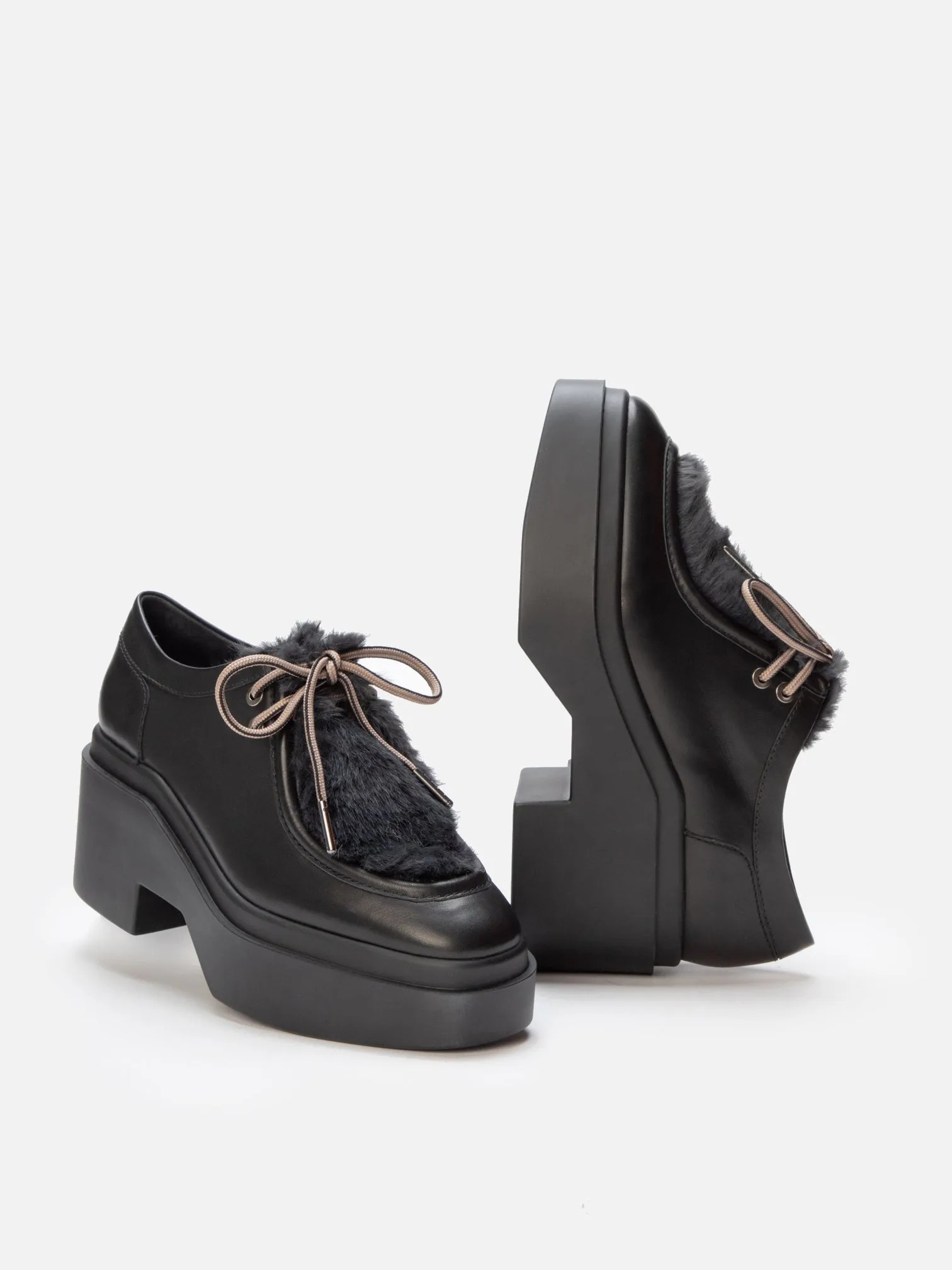 NORTON, black & faux fur