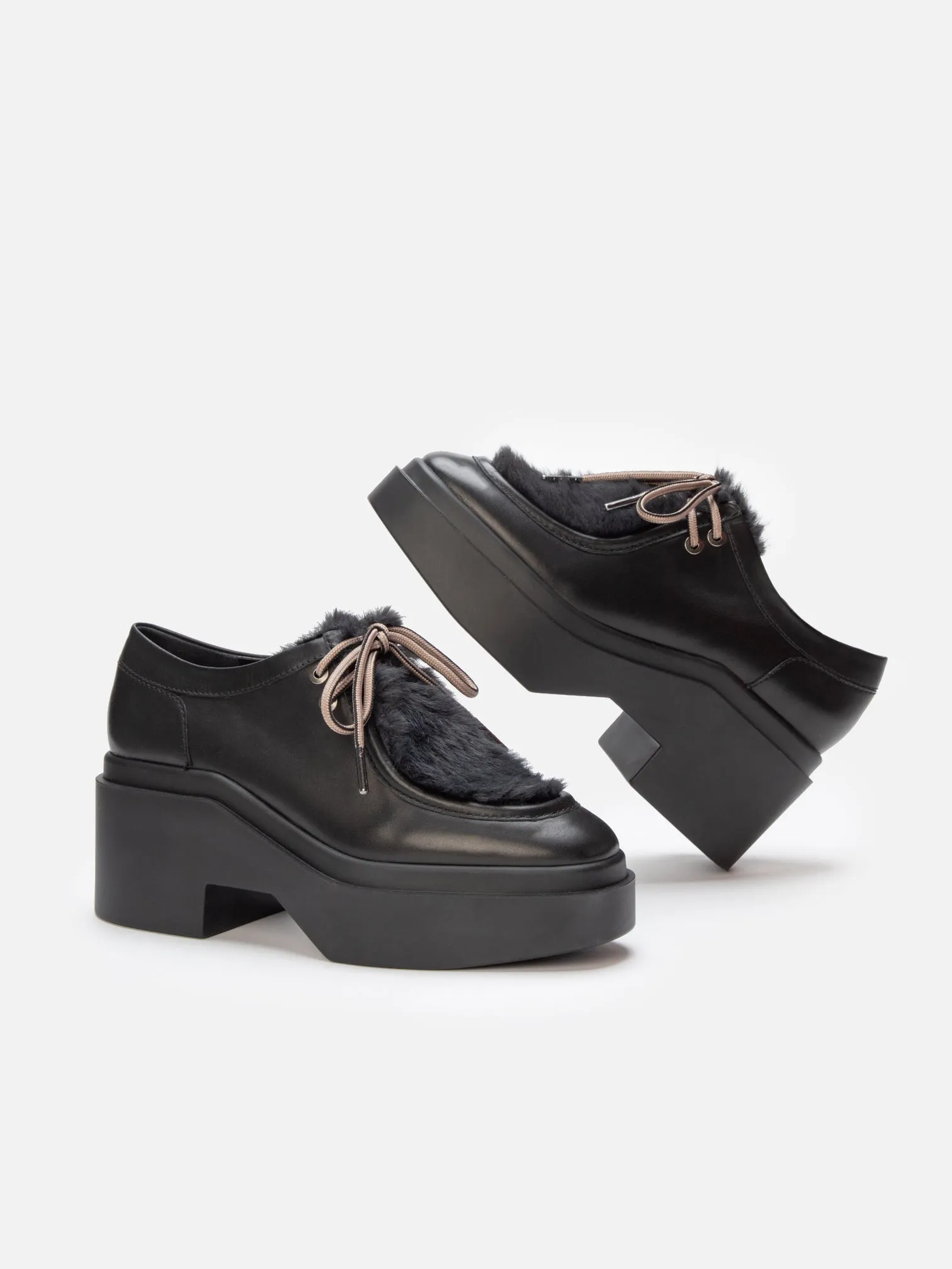 NORTON, black & faux fur