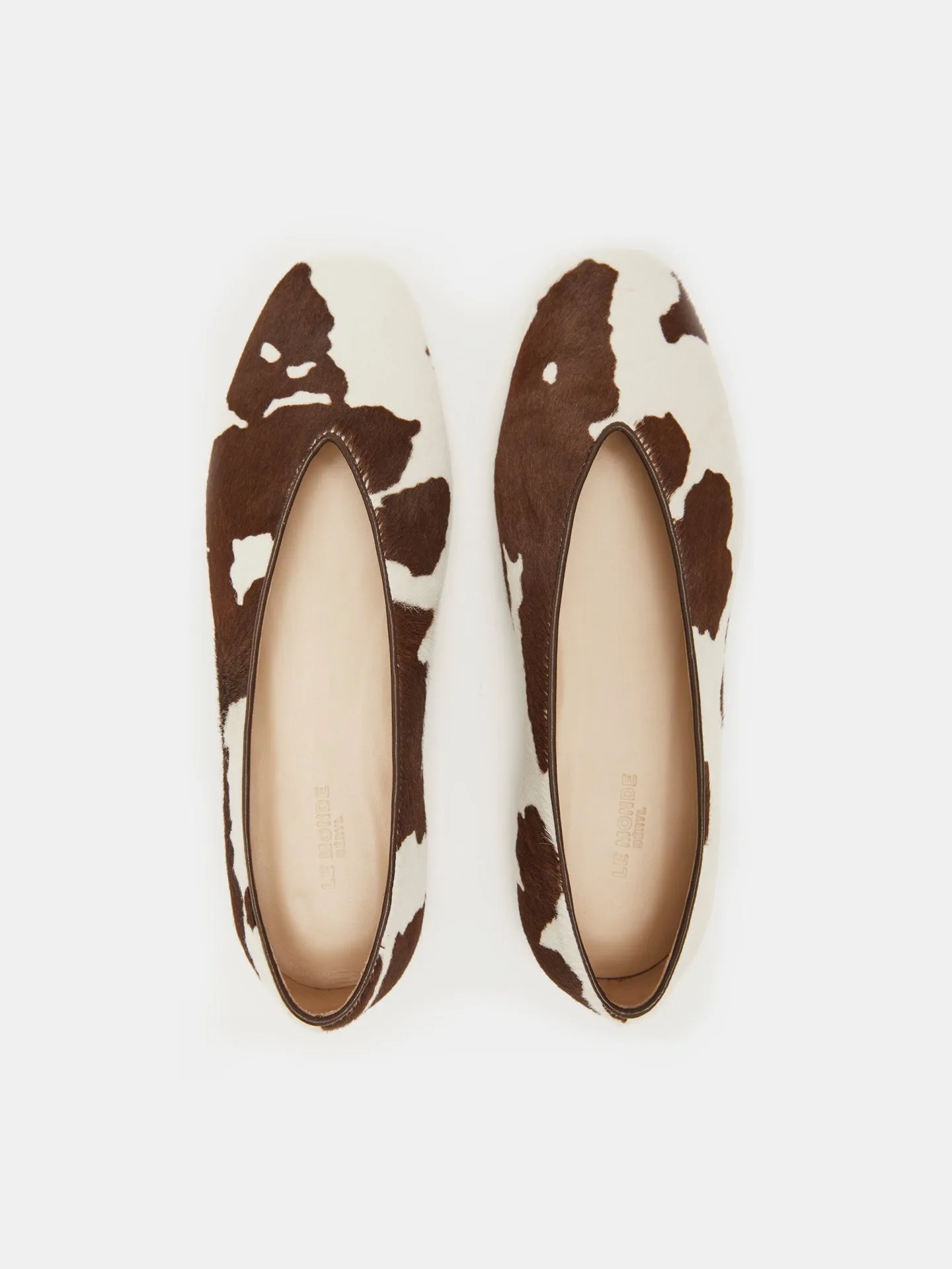 Regency Slipper / Cow Print Calf Hair