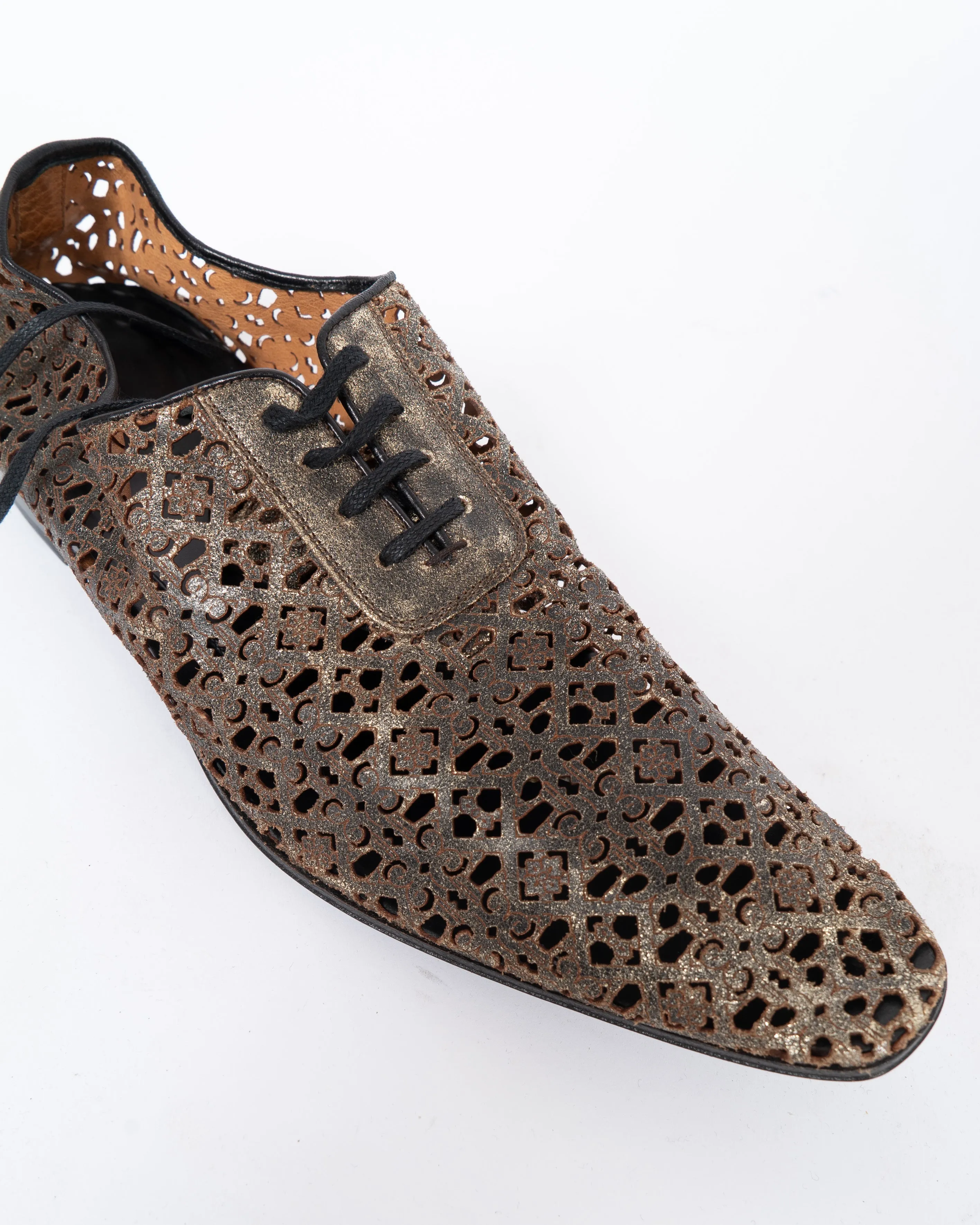 SS14 Glitter Lasercut Derbies