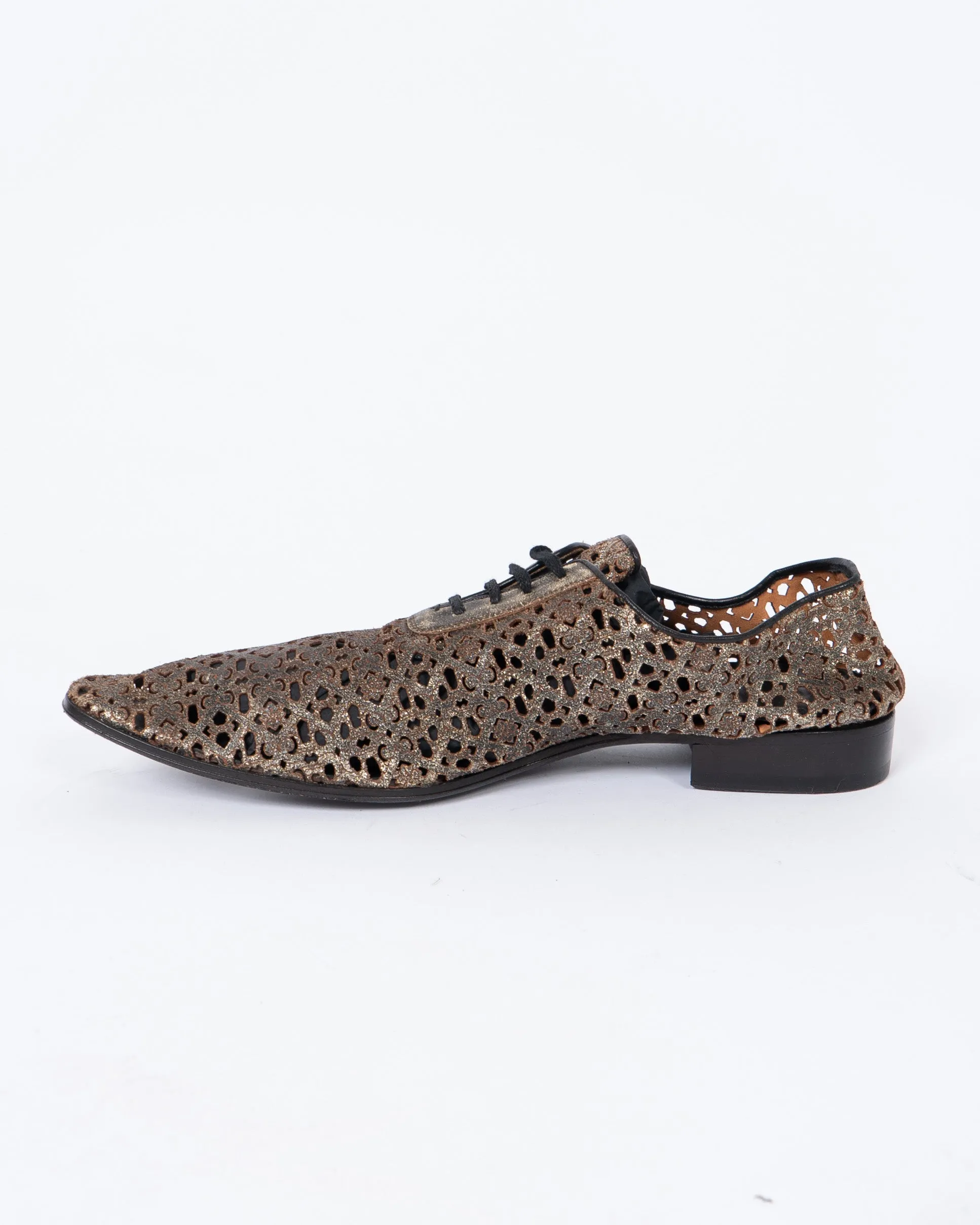 SS14 Glitter Lasercut Derbies