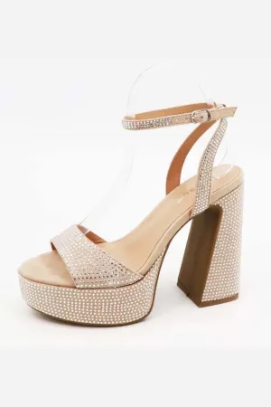 Starlit Heels Rhinestone Boa-02x (Nude)